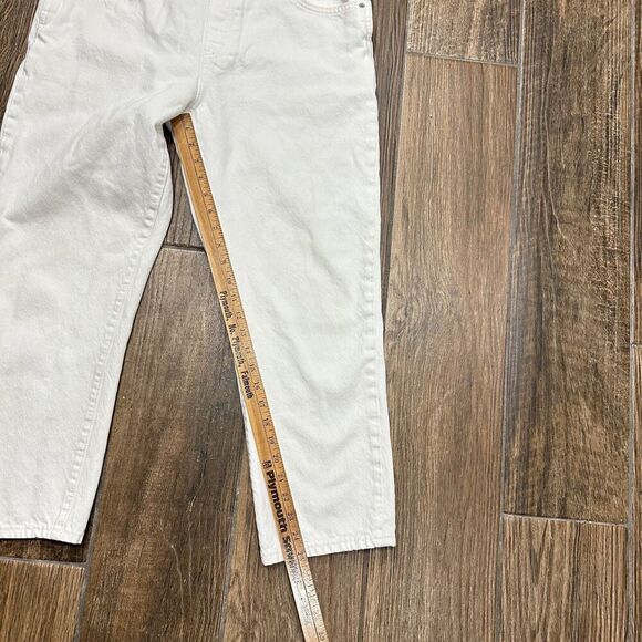 Lucky Brand Boyfriend Overall Jeans Size L Cotton Cone Denim Boho Festival* - Picture 13 of 16